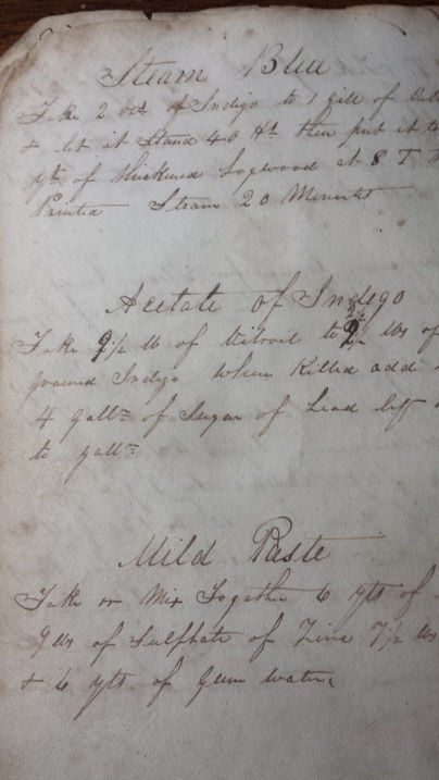 Image for c1820s ORIGINAL MANUSCRIPT BOOK OF PAINT RECIPES AND FORMULA HANDWRITTEN BY A NEW BURY ENGLAND MAN