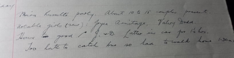 Image for 1935 - 1936 ORIGINAL MANUSCRIPT DIARY HANDWRITTEN BY AN ENGAGING, STUDIOUS, SKIRT CHASING SOUTH AFRICAN COLLEGE STUDENT WHO LIVES A LIFE OF FUN AND SUN OUTSIDE OF SCHOOL