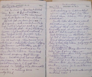 Image for 1930 ORIGINAL MANUSCRIPT DIARY OF A YOUNG OHIO VIOLINST WHO WOULD ONE DAY SOON DEFY HER JAPANESE CAPTORS, ENDURE THREE YEARS OF HORRIFIC TREATMENT AND DEPRIVATIONS EVEN WHILE PREGNANT IN PRISON ONLY TO ENDURE AND FLOURISH UNTIL HER 97TH YEAR