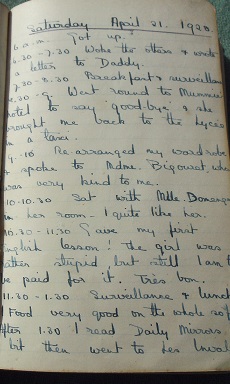 Image for 1928 ORIGINAL MANUSCRIPT DIARY DETAILING A SUMMER SPENT BY AN ENGLISH WOMAN TEACHING AND TOURING IN PARIS FRANCE