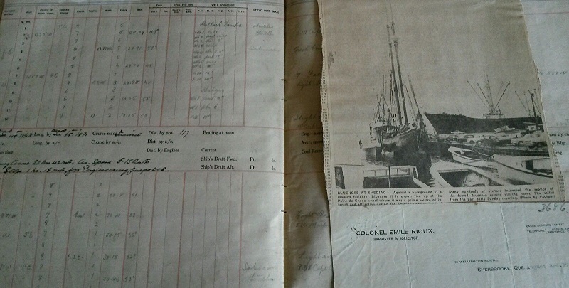 Image for 1911 - 1947 ORIGINAL LARGE GROUP OF JOURNALS, DECK LOGS, LETTERS OF CORRESPONDENCE, DOCUMENTS AND EPHEMERA RELATED TO THE SERVICE OF AN EAST COAST CANADIAN MERCHANT MARINE STEAMSHIP CAPTAIN PLYING HIS TRADE FROM THE MARITIMES, QUEBEC AND THE WEST INDIES