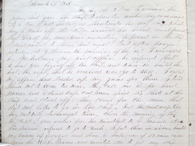 Image for 1868 - 1872 ORIGINAL SHIP'S LOG AND CAPTAIN'S DIARY WHO LIVES A ROLLICKING SEA FARING LIFE BUT PINES FOR HIS CARRIE