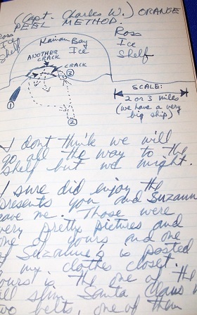 Image for 1955 ORIGINAL SIGNIFICANT MANUSCRIPT DIARY AND JOURNAL OF THE WORLD'S LARGEST ICE BREAKER ON IT'S FIRST POLAR EXPEDITION HANDWRITTEN BY THE CHIEF ENGINEER