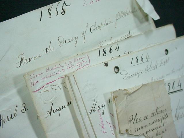 Image for 1864 - 1865 ORIGINAL, SIGNIFICANT CIVIL WAR MANUSCRIPT DIARY OF THE RENOWNED 'FIGHTING SECOND' NEW HAMPSHIRE REGIMENT HANDWRITTEN BY THEIR BELOVED CHAPLAIN AND BATTLE READY COMRADE