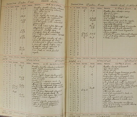 Image for 1901 ORIGINAL MANUSCRIPT LOG BOOK HANDWRITTEN BY A YOUNG CADET IN TRAINING ABOARD AMERICA'S NOTED TRAINING SHIP THE USS ENTERPRISE AND WHO WILL GO ON TO SERVE HIS COUNTRY AT SEA IN WORLD WAR I