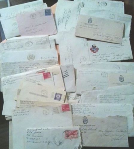 Image for 1942 - 1945 ORIGINAL GROUP OF 30 MANUSCRIPT LETTERS AND EPHEMERA OF AN ALABAMA ENSIGN AND BOY NEXT DOOR WHO WRITES HIS MOM IN FORT PAYNE
