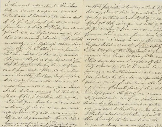 Image for 1862 ORIGINAL MANUSCRIPT LETTER HANDWRITTEN BY BALTIMORE BASED COUSIN CHAS REPORTING ON THE LOCAL BALTIMORE NEWS AND POLITICS OF THE DAY INCLUDING REBELS 'HOOKING UP' WITH THE LADIES