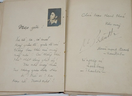 Image for 1950s to 1960s ORIGINAL MEMORY BOOK AND LETTER COPY BOOK OF A VIET CONG SOLDIER LEAVING HIS FRIENDS FOR THE WAR IN THE SOUTH
