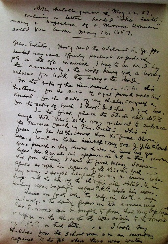 Image for 1880s - 1900s ORIGINAL MANUSCRIPT JOURNAL OF ONE ARKANSAS MAN'S DETERMINED DOCUMENTING OF THE 1857 MORMON ATROCITY AND AMERICA'S WORST MASS SHOOTING KNOWN AS THE MOUNTAIN MEADOWS MASSACRE