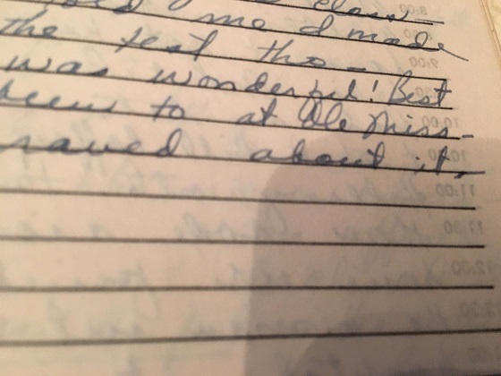Image for 1949 ORIGINAL POST WAR MANUSCRIPT DIARY HANDWRITTEN BY A CHARMING RUSSIAN STUDIES SORORITY SISTER AND UNIVERSITY OF MISSISSIPPI COED