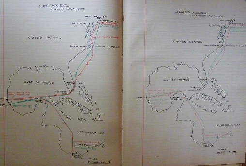 Image for 1919 ORIGINAL, MASSIVE MANUSCRIPT DIARY OF A YOUNG MAN, ALREADY AN OLD SALT, WHO PINES FOR A SHIP AFTER SERVING IN THE NAVY AND WHO ONE DAY GOES ON TO WRITE ABOUT THE SEA