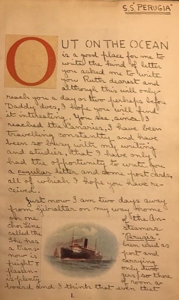 Image for 1915 ORIGINAL EXPEDITION JOURNAL AND TRAVEL SCRAPBOOK TO WEST AFRICA AND THE ISLANDS OFF THE WEST COAST FOR HIS DAUGHTER RUTHIE HANDWRITTEN AND COMPILED BY A TRUE RENAISSANCE MAN WITH THE BACKDROP OF WWI LOOMING