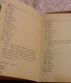 Image for 1940s ORIGINAL MANUSCRIPT BOOK OF RECIPES FOR FEEDING A SUBMARINE FULL OF SAILORS AND SEAMEN