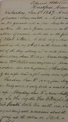 Image for 1859 ORIGINAL MANUSCRIPT DIARY HANDWRITTEN BY A WEALTHY FAMILY SCION OF HARTFORD CONNECTICUT
