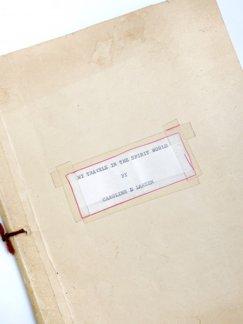 Image for Sensational 1927 Rare Typed Occult Manuscript of My Travels in the Spirit World