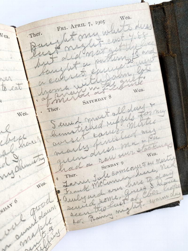 Image for 1905 Original Handwritten Diary by a Vermont Student Who Would Become the Matriarch of a Multigenerational British Columbia Lumber Dynasty