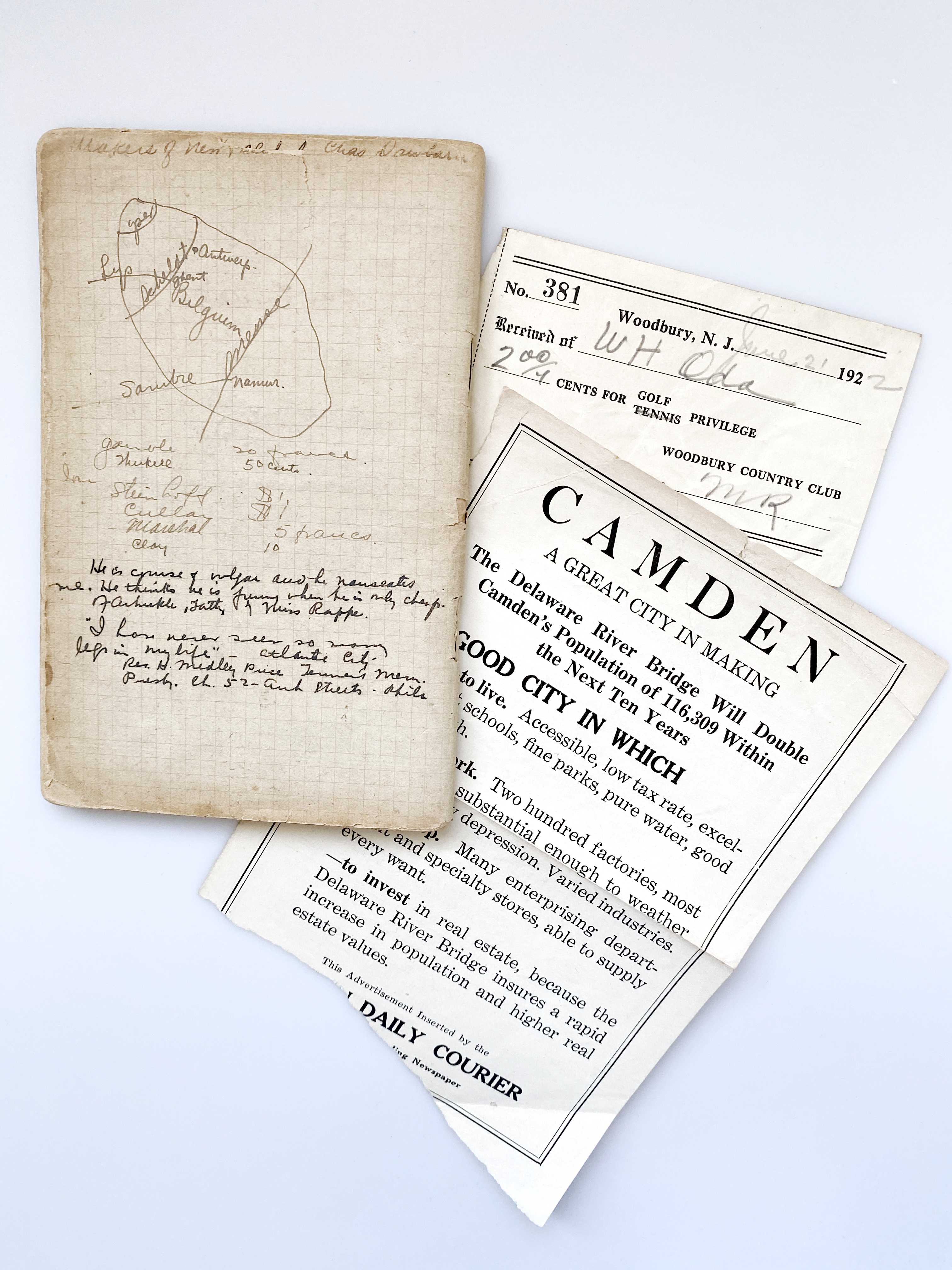 Image for 1919 to 1922 ORIGINAL HANDWRITTEN DIARY OF AN AMERICAN WWI SOLDIER RETURNING HOME TO A COUNTRY IN UPHEAVAL AMID FEARS OF COMMUNIST REVOLUTION